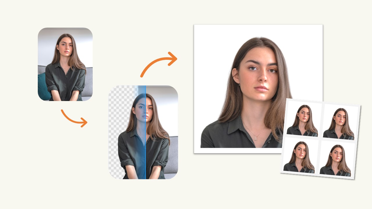 Make Passport Photo with AI Background Changer