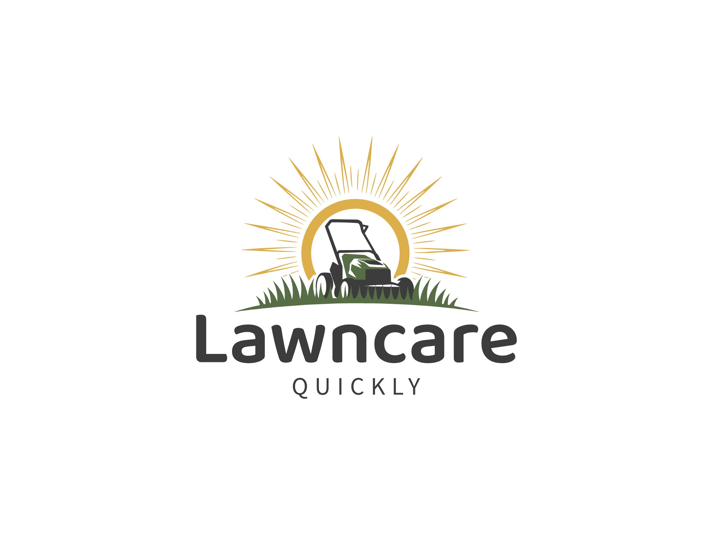 lawn care logo design template 3