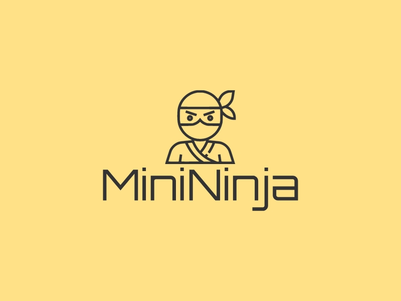 ninja logo design template 2