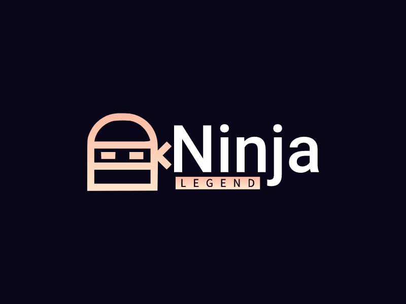 ninja logo design template 4