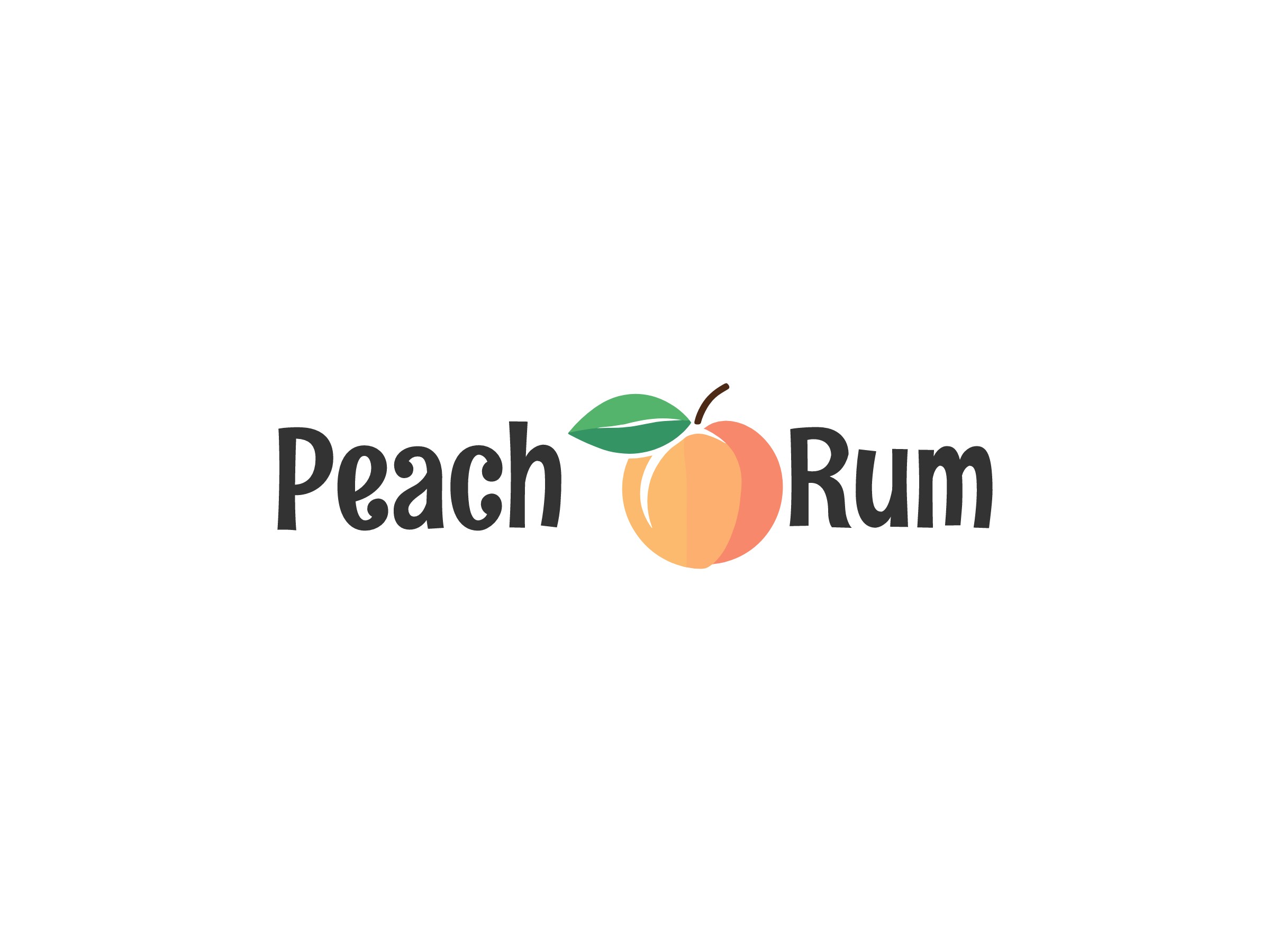 peach logo design template 1
