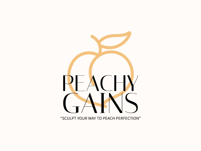 peach logo design template 2
