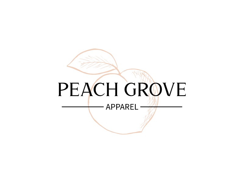 peach logo design template 3