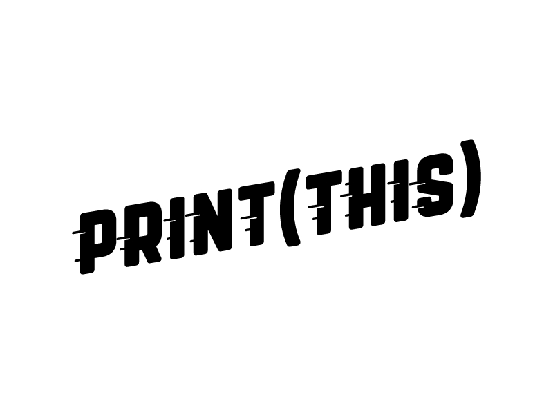 print logo design template 5