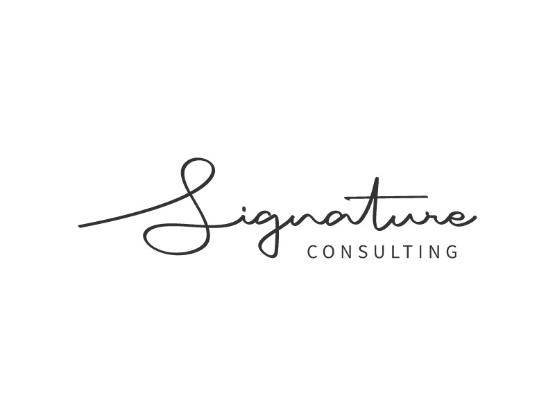 signature logo design template 3