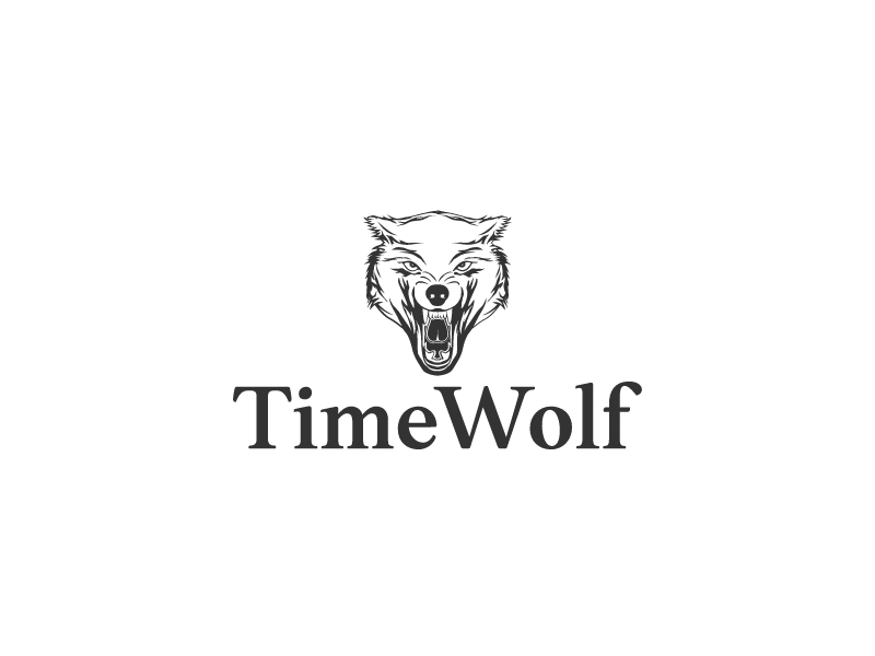 wolf logo design template 3