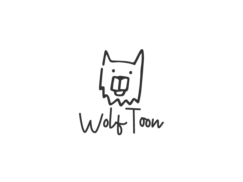 wolf logo design template 4